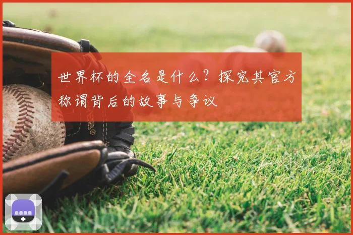 世界杯的全名是什么？探究其官方称谓背后的故事与争议